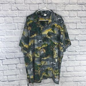 Men’s 3XL Caribbean short sleeve button up shirt